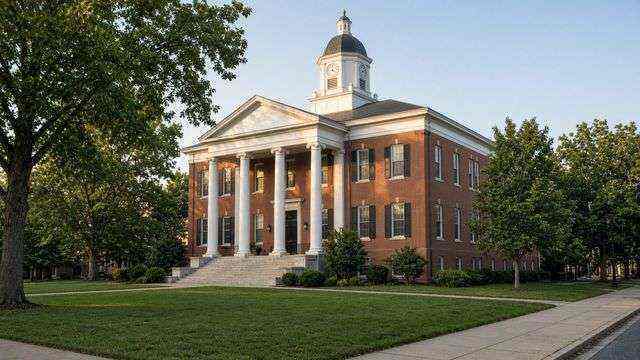 Talbot County Courthouse on North Washington Street in Easton