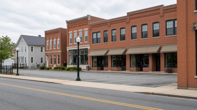 Commercial lot along North Aurora Street in Easton
