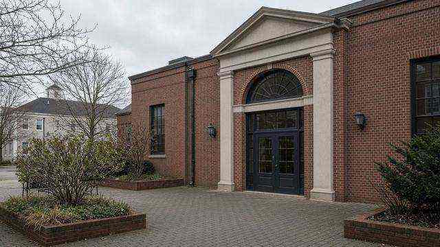 Academy Art Museum entrance on South Street in Easton